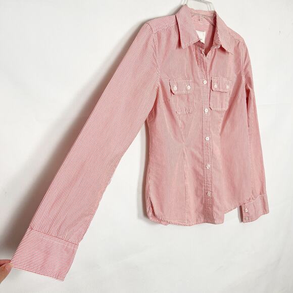 American Eagle Women's Striped Button Down Shirt Size Small - Picture 5 of 8